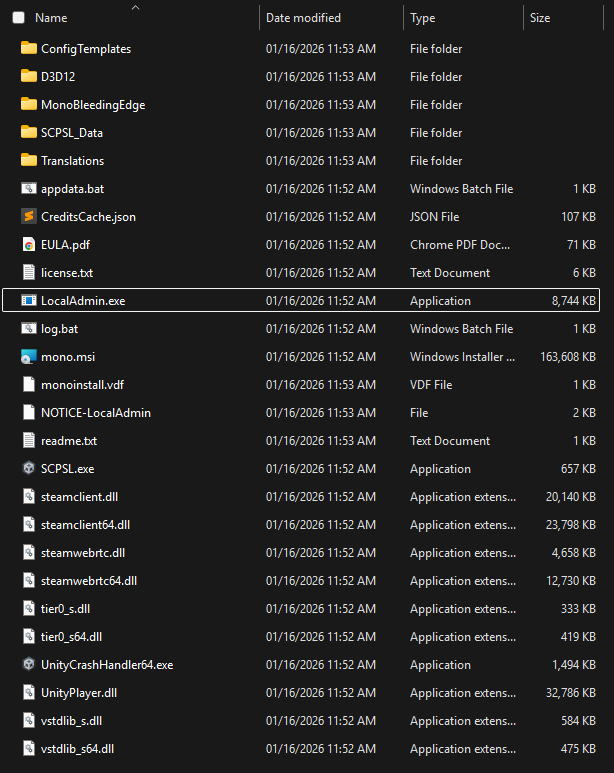 Server files